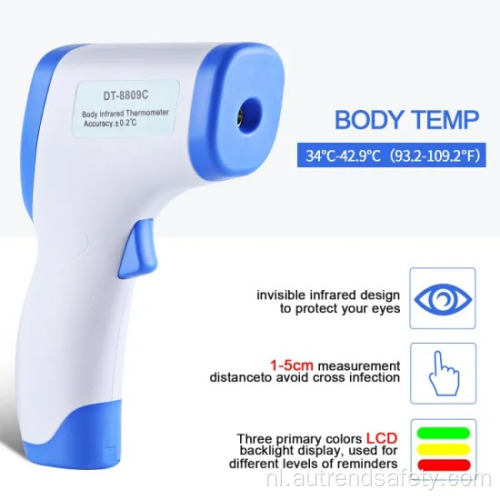 Contactloze digitale infraroodthermometer met Ce